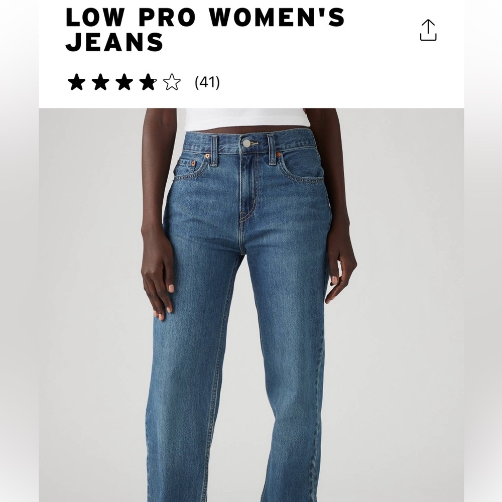 Levi’s Low Pros Women’s Jeans SIZE 28 COLOR Anniversary Party - Dark Wash